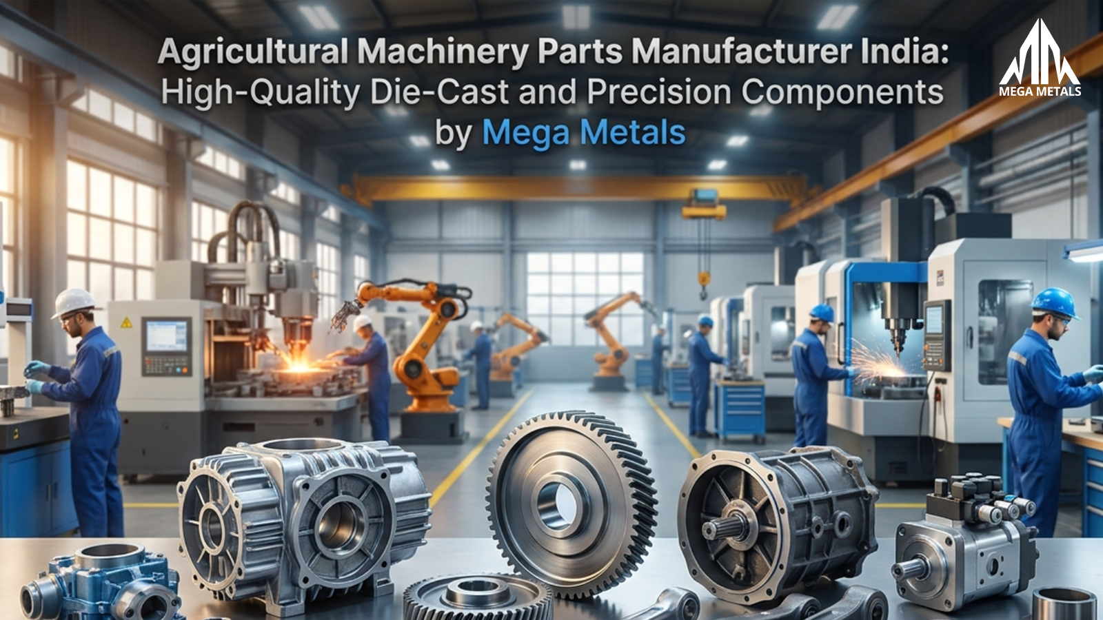 Agricultural Machinery Parts Manufacturer India: High-Quality Die-Cast and Precision Components by Mega Metals